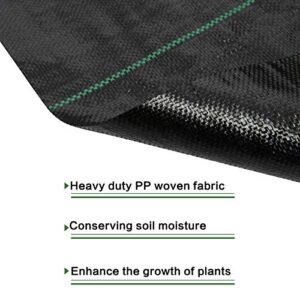 AGTEK Landscape Fabric 8.2x25 FT Heavy Duty Ground Cover