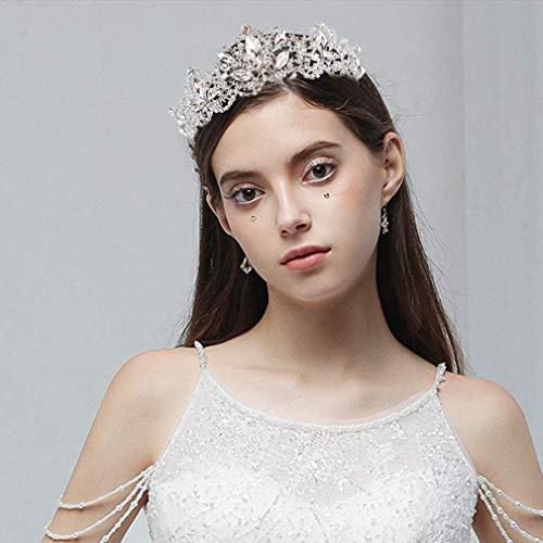 Didder Silver Tiaras for Women Bridal Tiara, Crystal Tiaras and Crowns for Women Princess Tiaras for Girls Birthday Crown for Prom Wedding Party Halloween Costume Hair Accessories Christmas Gift