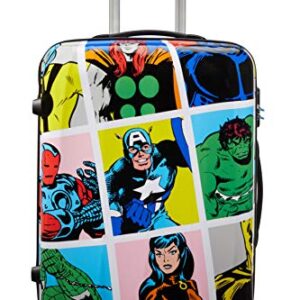 AMERICAN TOURISTER Unisex Adults’ Luggage Suitcase, Multicolored (Marvel Pop Art), M (65 cm-62.5 L)
