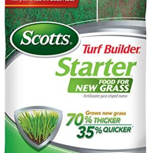 Scotts Turf Builder Starter Fertilizer for New Grass, Use When Planting Seed, 5,000 sq. ft., 15 lbs. (2-Pack)