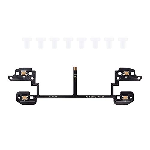 eXtremeRate Clicky Hair Trigger Kit for Nintendo Switch Pro Controller Shoulder Buttons, Custom Flashshot Trigger Stop Flex Cable for Nintendo Switch Pro Controller