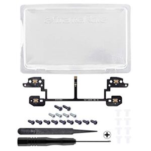 eXtremeRate Clicky Hair Trigger Kit for Nintendo Switch Pro Controller Shoulder Buttons, Custom Flashshot Trigger Stop Flex Cable for Nintendo Switch Pro Controller