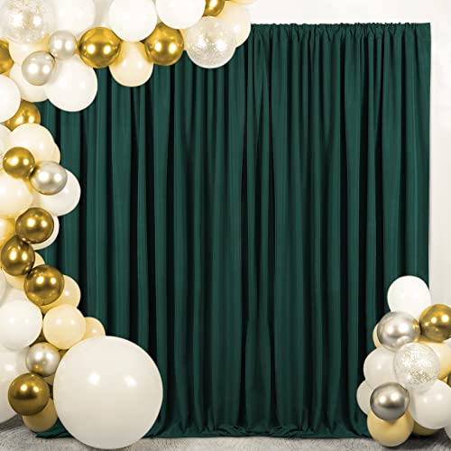 Polyester Backdrop Green Backdrop Curtain for Parties Photo Backdrop 10x8Ft Wedding Baby Shower Photography Background Photo Decor