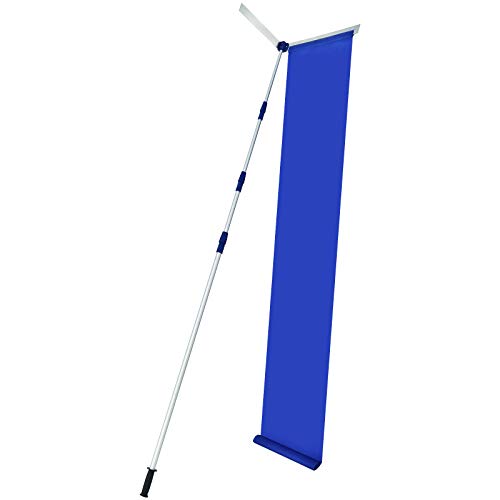 GYMAX Snow Roof Rake, Adjustable Telescoping Aluminum Roof Rake for Snow Removal with Tear-Resistant Snow Slide, Extendable Snow Roof Rake for House Car Shelter