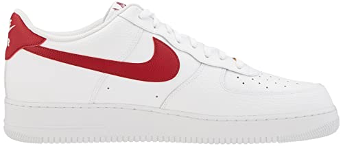 Nike Men's Basketball Shoe, White/White/Team Red, 12