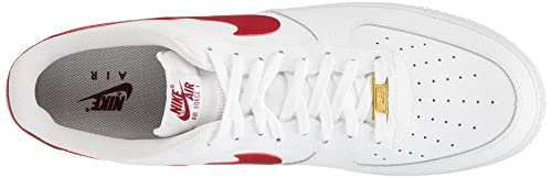 Nike Men's Basketball Shoe, White/White/Team Red, 12