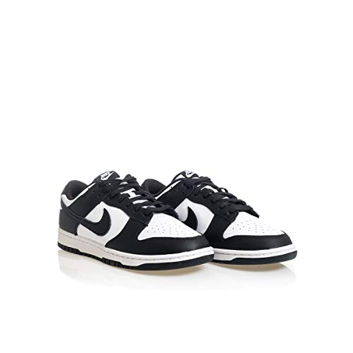 Nike Dunk Low Retro Mens Basketball Shoes, White Black White, 10 US