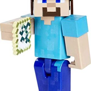 Minecraft Underwater Steve 3.25" scale Video Game Authentic Action Figure with Accessory and Craft-a-block