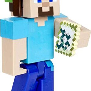 Minecraft Underwater Steve 3.25" scale Video Game Authentic Action Figure with Accessory and Craft-a-block