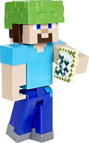 Minecraft Underwater Steve 3.25" scale Video Game Authentic Action Figure with Accessory and Craft-a-block