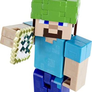 Minecraft Underwater Steve 3.25" scale Video Game Authentic Action Figure with Accessory and Craft-a-block