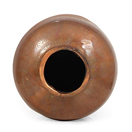 Christopher Knight Home Beckwith Decorative VASE, Burnt Copper