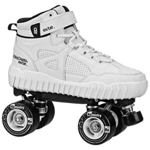 glidr sneaker skate white/black size mens7/womens8