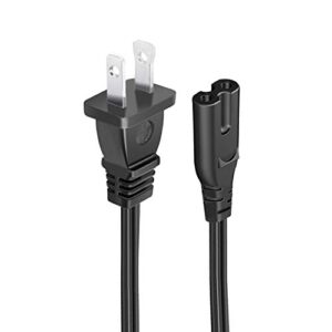 ul listed 8.2ft 2 prong power cord for xbox series x game console 2-slot ac power cord replacement supply cable
