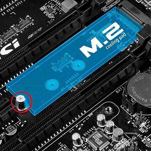 M.2 SSD Mounting Screws Kit for Asus/msi Motherboards， with Nvme m2 Cooling pad