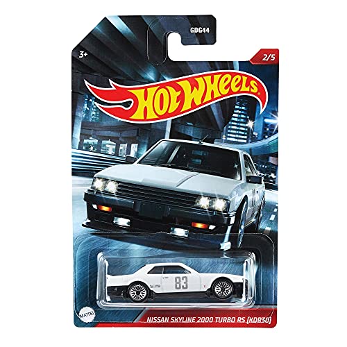 Hot Wheels Themed Auto Selection of Cult Racers, 1:64 Scale Vehicles with Authentic Details & Realistic Decos for Collectors & Kids 3 Years Old & Up