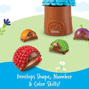 Learning Resources Spike the Fine Motor Hedgehog Sensory Tree House - 7 Pieces, Ages 18+ months Fine Motor and Sensory Toy, Toddler Educational Toys, Montessori Toys