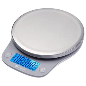 etekcity 0.1g food kitchen scale, digital ounces and grams for cooking, baking, meal prep, dieting, and weight loss 11lb/5kg 304 stainless steel