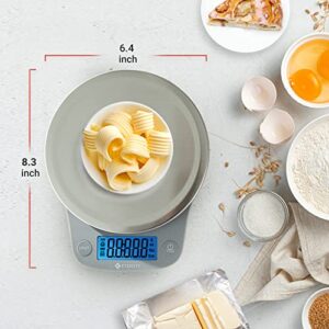 Etekcity 0.1g Food Kitchen Scale, Digital Ounces and Grams for Cooking, Baking, Meal Prep, Dieting, and Weight Loss 11lb/5kg 304 Stainless Steel