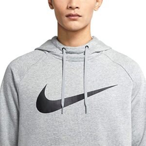 Nike Dri-FIT Men's Pullover Training Hoodie (X-Large, Dark Grey Heather/Black)