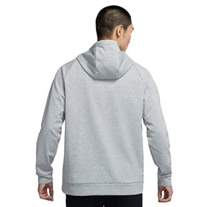 Nike Dri-FIT Men's Pullover Training Hoodie (X-Large, Dark Grey Heather/Black)