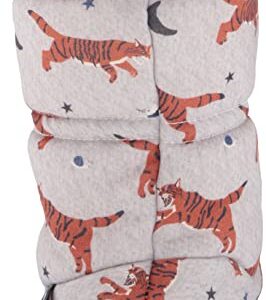 Joules Boy's Slipper Socks, Grey Tigers