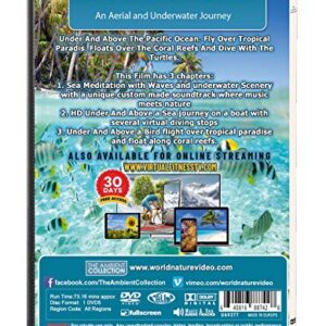 Ocean and Underwater DVD - Under And Above The Pacific Ocean - Fly Over Tropical Paradise - Row over Coral Reefs and Dive With The Turtles