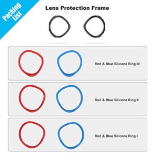 AMVR [Pro Version] Lens Anti-Scratch Ring Protecting Myopia Glasses from Scratching VR Headset Lens Compatible for Meta Quest 2, Quest, Rift S or Meta Go, with Preventing Light-Leaking Design