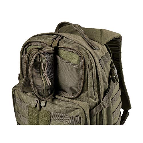 5.11 Tactical Backpack â€“ Rush 24 2.0 â€“ Military Molle Pack, CCW and Laptop Compartment, 37 Liter, Medium, Style 56563, Ranger Green