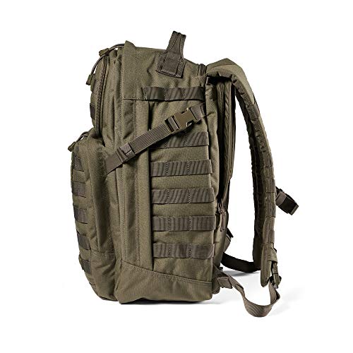 5.11 Tactical Backpack â€“ Rush 24 2.0 â€“ Military Molle Pack, CCW and Laptop Compartment, 37 Liter, Medium, Style 56563, Ranger Green