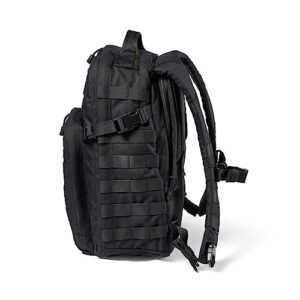 5.11 Tactical Backpack – Rush 12 2.0 – Military Molle Pack, CCW and Laptop Compartment, 24 Liter, Small, Style 56561, Black