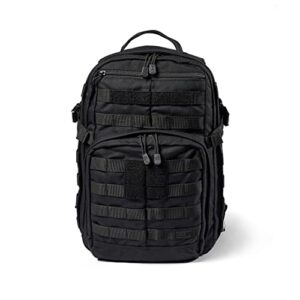 5.11 tactical backpack – rush 12 2.0 – military molle pack, ccw and laptop compartment, 24 liter, small, style 56561, black