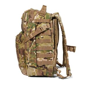 5.11 Tactical Backpack â€“ Rush 24 2.0 â€“ Military Molle Pack, CCW and Laptop Compartment, 37 Liter, Medium, Style 56564, Multicam