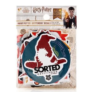 Conquest Journals Harry Potter Gryffindor Vinyl Stickers, Unique Stickers Including Holograms, Waterproof and UV Resistant, Great for All Your Gadgets, Potterfy All The Things (60 Pack)