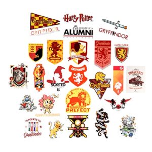 Conquest Journals Harry Potter Gryffindor Vinyl Stickers, Unique Stickers Including Holograms, Waterproof and UV Resistant, Great for All Your Gadgets, Potterfy All The Things (60 Pack)