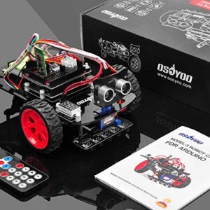 OSOYOO Smart Robot Car kit for Arduino to Learn Programming and Get Hands on Experience of Robotic Assembly for Adults and Kids