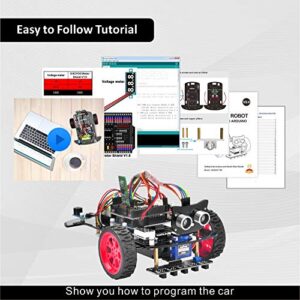 OSOYOO Smart Robot Car kit for Arduino to Learn Programming and Get Hands on Experience of Robotic Assembly for Adults and Kids