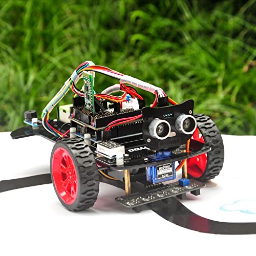 OSOYOO Smart Robot Car kit for Arduino to Learn Programming and Get Hands on Experience of Robotic Assembly for Adults and Kids