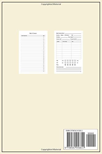 Kombucha Recipes Log Book: A Journal to Track and Record Your Kombucha Home Brews. Homemade Kombucha Tea Blank Recipe Journal Notebook With First & ... / Gift for kombucha lover and crafter.