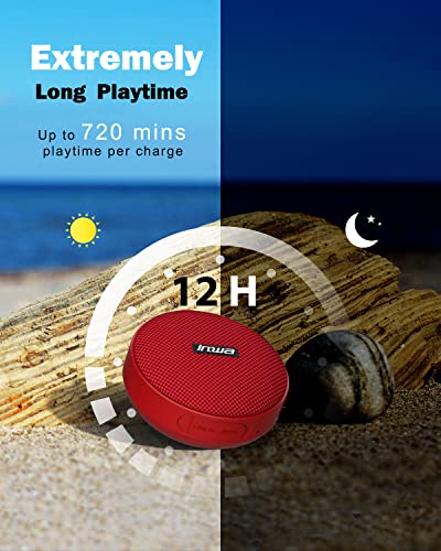 Inwa Bluetooth Speaker for Bike, Wireless Portable Shower Traveling Bike Speaker, Enhanced Bass, Built in Mic for Bicycle Riding, Sports, Pool, Beach, Hiking