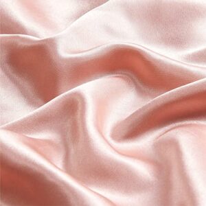 BEDELITE Satin Silk Pillowcase for Hair and Skin, Coral Pillow Cases Standard Size Set of 2 Pack, Super Soft Pillow Case with Envelope Closure (20x26 Inches)