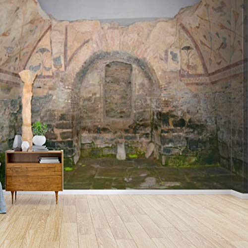 Kanworse Bóveda Romana Canvas Print Wallpaper Wall Mural Self Adhesive Peel & Stick Wallpaper Home Craft Wall Decal Wall Poster Sticker for Living Room