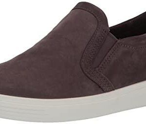 ECCO Women's Soft Classic Slip On Sneaker, Shale Nubuck, 8-8.5