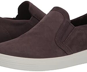 ECCO Women's Soft Classic Slip On Sneaker, Shale Nubuck, 8-8.5