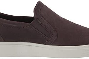 ECCO Women's Soft Classic Slip On Sneaker, Shale Nubuck, 8-8.5