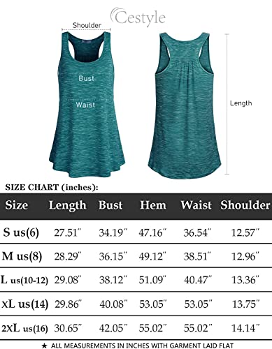 Cestyle Workout Tanks for Women, Ladies Running Exercise Clothes Boat Neck Fashion Sleeveless Sweat Wicking Jogging Activewear Hiking Performance Shirts Black Medium