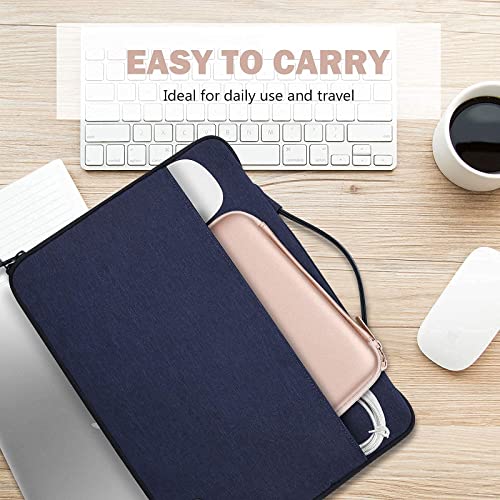 ProCase 14-15.6 Inch Laptop Sleeve Case Protective Bag Bundle with Hard Storage Carrying Case for MacBook Air/Pro Power Adapter