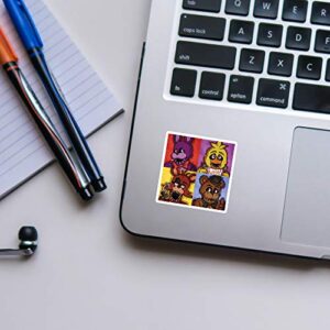 Five Nights at Freddy's Stickers 50 Pack Waterproof Stickers Laptop Bumper Skateboard Water Bottles Computer Terror Game Stickers