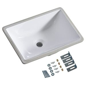 Under Mount Vessel Sink, Future Height 16" x 11", 16 inch by 11 inch, Under Counter Bathroom Sink, Vanity Sink Top, White Color