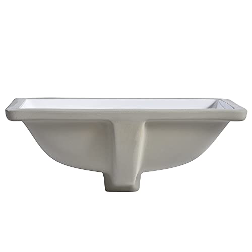 Under Mount Vessel Sink, Future Height 16" x 11", 16 inch by 11 inch, Under Counter Bathroom Sink, Vanity Sink Top, White Color